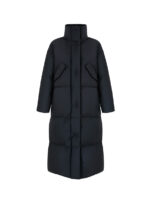 ICONIC OVERSIZE LONG DOWN COAT WITH A HOOD